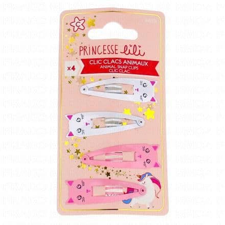 PRINCESSE LILI Clic Clacs Animaux x4